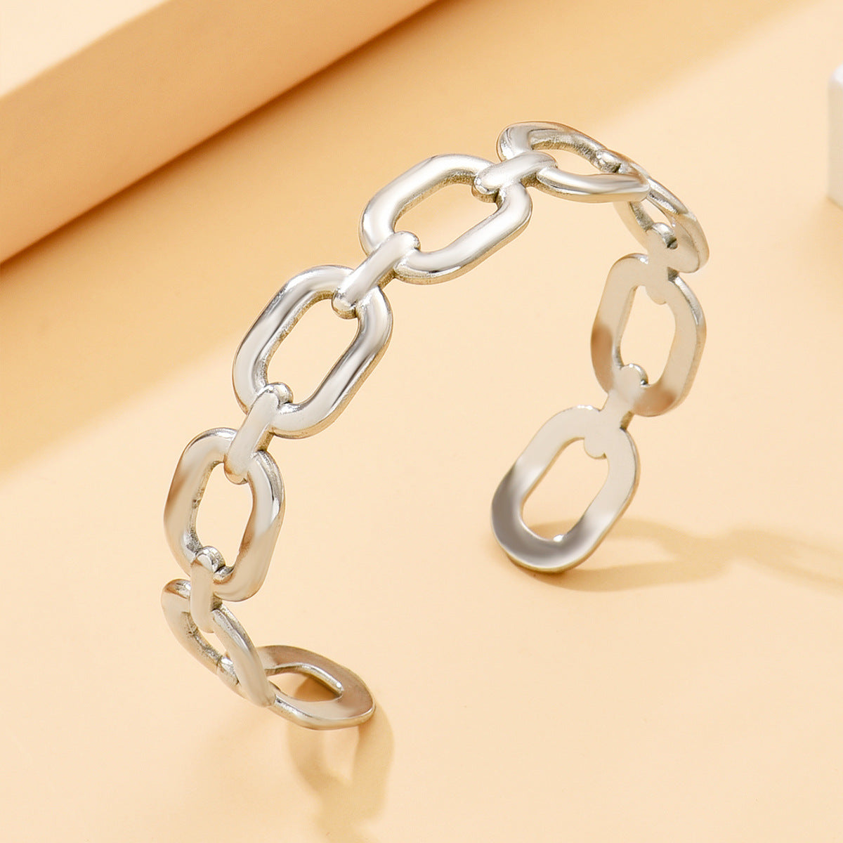 Hollow Square Chain Bracelet