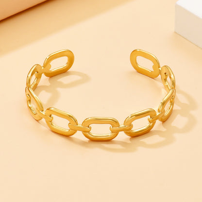 Hollow Square Chain Bracelet