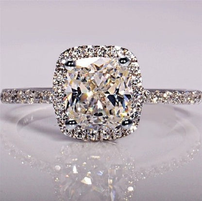 Ring White Gold Anillos