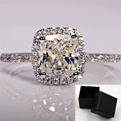 Ring White Gold Anillos