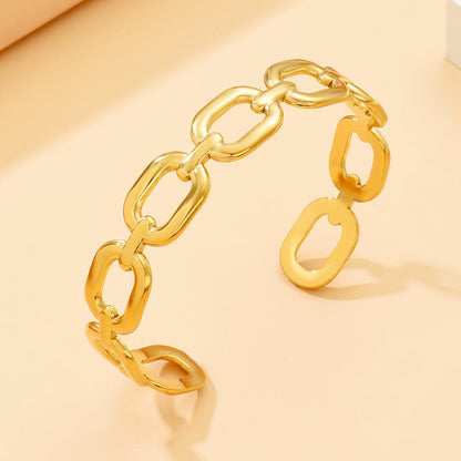 Hollow Square Chain Bracelet