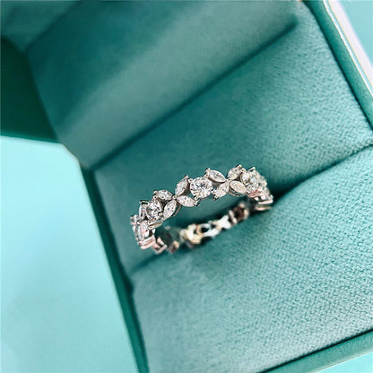 Leaf And Horse-eye Ring