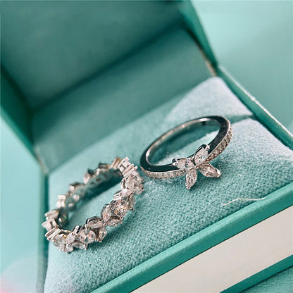 Leaf And Horse-eye Ring