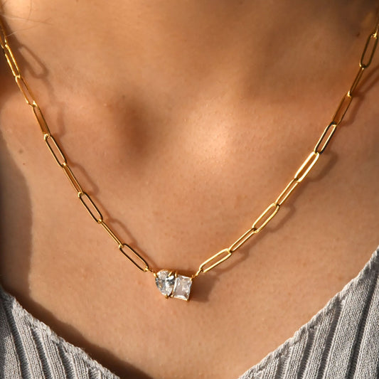 Zircon Stainless Steel Necklace
